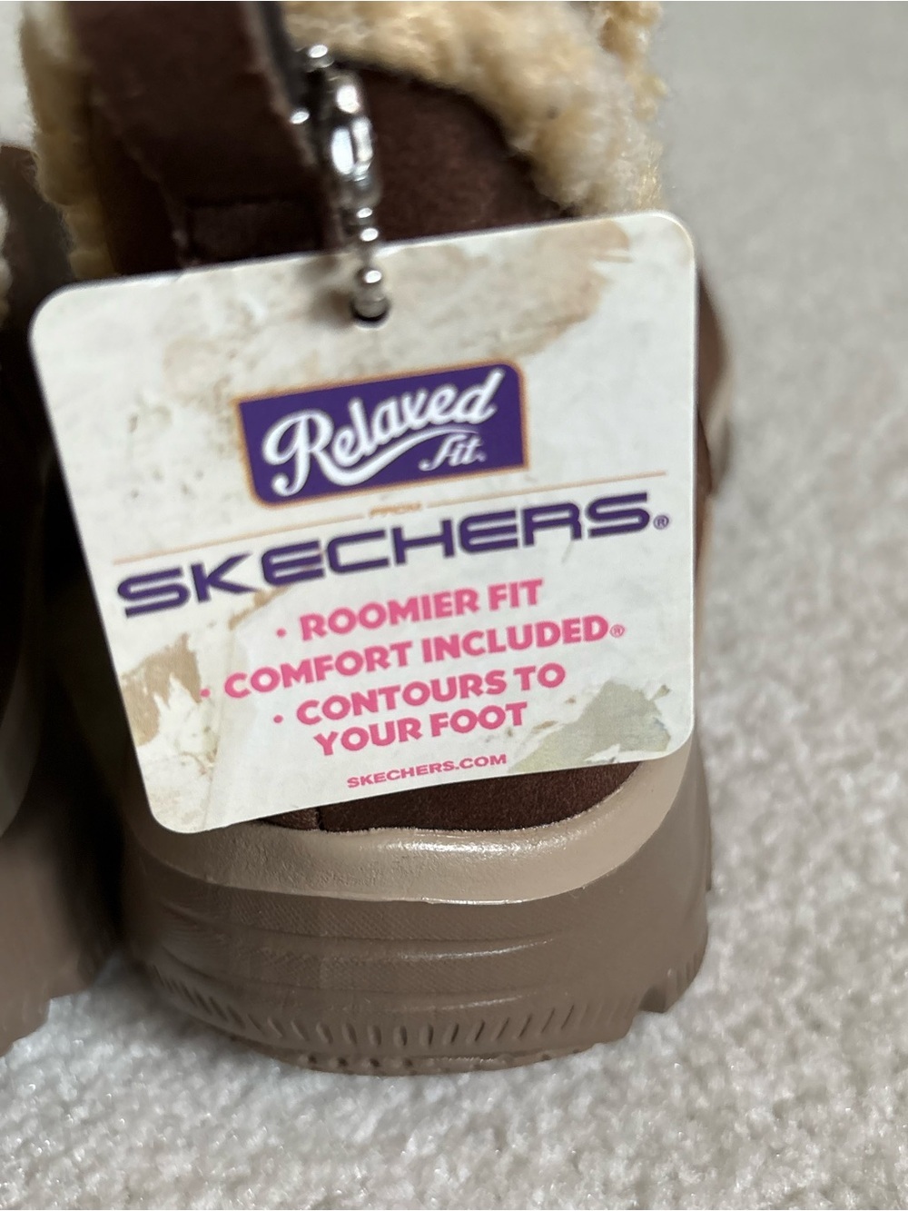 NWT Skechers Women's Relaxed Fit: Easy Going - Buried Ankle Boots Brown US 7.5 - Picture 9 of 9